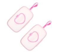 TOYANDONA Custodia Portatile per Salviette Umidificate per Ragazzo Ragazza 2 Pezzi, Dispenser Leggero in Pp Ecologico Gancio da Appendere al Passeggino, Supporto Pratico per Viaggi