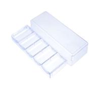 TOYANDONA Custodia Ragionevoli Chip Trasparente Acrilico Poker da e a per in Scomparti Design Portatile Multifunzione per Organizzazione Professionale e Facile Trasporto