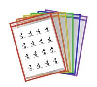 TOYANDONA Da 6 Pezzi Protettori Durevoli Scheda Scrivere Organizer Trasparenti Busta Classificatore Per Buste Evidenziatori Mini Portatile A4 Etichetta