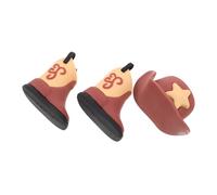 TOYANDONA Decorativo Miniatura Cowboy con Cappello e in Materiale Morbido per Decorazioni Casa Feste Tema Western Topper Torta e Regalo Originale