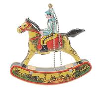 TOYANDONA Decorazione Cavallo in Ferro Battuto Cavalluccio Dondolo e Elegante Ornamentazione per Casa e Vetrina Artigianato Resistente Idea Regalo Adatta e Ambienti
