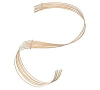 TOYANDONA Decorazione da Tavolo in bambù Minimalista e Bohemien, Centrotavola Leggero e Versatile per Cerimonie e Fotografia, Strisce di bambù Beige per Matrimonio Sostenibile