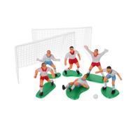TOYANDONA Decorazioni per Torte Calcio in PVC Riutilizzabili Mini Scenari Calcio con Accessori Vari per Compleanni e Eventi Sportivi Decorazioni Pratiche e Trasportabili