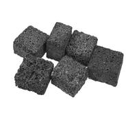 TOYANDONA Diffusore di Oli Essenziali in Pietra Vulcanica Nera 6 Pezzi, Cubi Profumati 3x3x2 Cm per Aromaterapia e Decorazione Casa e Ufficio, Pietre Laviche Naturali per Diffusione Aroma