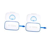 TOYANDONA Dispenser Scatola Ragazzo Portatile e Salviette Umidificate Porta per Blu in Pp 2 Pezzi, Custodia Pulita Gancio Ragazza per Culla e Passeggino