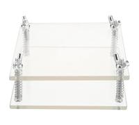 TOYANDONA Dispositivo di Pressatura per Carte da Collezione in Acrilico 2 Pezzi Correttore per Appiattimento e Restauro Carte Piegate Strumento Compatto per Protezione e Conservazione di