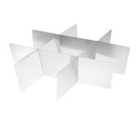 TOYANDONA Divisore per Pentole in Acciaio Inox 9 Scomparti, Separatore Divisorio per Vasi e Padelle Multi-griglia, Resistente e Facile da Pulire, per Cucina Domestica e Professionale