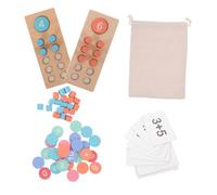 TOYANDONA Educativo per Telaio Conto Legno con Perline Colorate per Apprendimento Matematica Strumento per e Sottrazione per attività Prescolari e Homeschooling