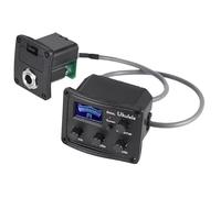 TOYANDONA Equalizzatore Piezoelettrico per Ukulele Pickup e Accordatore, Preamplificatore a 3 Bande Display Lcd, Controllo Volume e Indicatore Batteria per Strumenti Acustici Folk