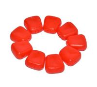 TOYANDONA Esca Artificiale per Pesca in Silicone Rosso Aspetto Realistico e Riutilizzabile, 50 Pezzi, Esche Galleggianti per Pesca in Mare e Laghetto
