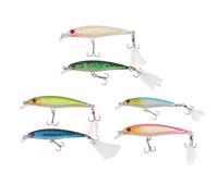 TOYANDONA Esche Artificiali Affondanti per Pesca in Acqua Salata, Set 6 Pezzi Esche Finte Riutilizzabili Colori Realistici, Attrezzatura da Pesca Professionale Portatile per Laghi e Fiumi