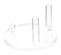 TOYANDONA Espositore in Acrilico Trasparente 85X85 CM Base Stabile per Minerali e Rocce Supporto per Statuette e Portagioie per Collezionisti Musei e Arredamento Casa