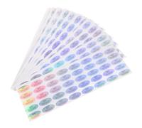 TOYANDONA Etichette Adesive e Forma Ovale Qc Passate 500 in Pvc Resistente All'acque Autoadesivo per Controllo Qualità Magazzino e Progetti DIY