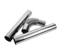 TOYANDONA Facile da Installare e Smontare in Inossidabile Canna Fumaria per Resistente al Calore Colore Argento per Riscaldamento Domestico