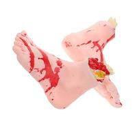 TOYANDONA Fake Foot Halloween Decor Realistic Bloody Vinyl Prop Pair For Haunted Houses Horror Parties Small And Odorless Halloween Supply And Photo Prop