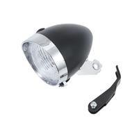 TOYANDONA Faro Anteriore Retro per Bici con LED Luce per Mountain Bike Batteria Portatile Faro Frontale Vintage per Ciclismo Sicuro in Sera e Ambienti Scuri Colore Nero
