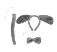 TOYANDONA Fascia per Orecchie di Cane Coda Set 3 Pezzi Accessori per Costume Party e Performance Sceniche Design Creativo e Morbido al Tatto