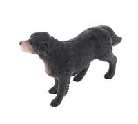 TOYANDONA Figura Cane Labrador Nero in Plastica Realistica Decorazione Casa e Giocattolo Educativo per Ornamento Animale Finto per Interni
