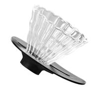 TOYANDONA Filtro per Caffè a Cono Riutilizzabile in Vetro Resistente alle Alte Temperature, Imbuto Piccolo per Uso Quotidiano, Compatibile Tazze e Caffettiere Domestiche,