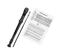 TOYANDONA Flauto in Plastica Abs a 8 Fori Tipo Tedesco in Tonalità Sol Con Asta Di Pulizia e Manuale, Strumento a Fiato Tradizionale Per Principianti e Appassionati Di Musica