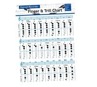 TOYANDONA Flute Practice Chord Chart Per Principianti Scheda Esercizi Per Flauto Con Diagrammi Di Accordi Strumento Didattico Per Musicisti Iniziali Guida Pratica Per Chitarra e Clarinetto