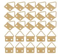 TOYANDONA Ganci Appendi Quadri Piccoli e Compatti Effetto Invisibile 200 Pezzi in Ferro Colore Oro per Appendere Quadri e Opere D'arte su Pareti di Casa o Ufficio