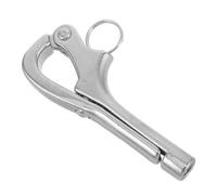 TOYANDONA Gancio a Sgancio Rapido in Acciaio Inossidabile 8Mm Bloccaggio Automatico Moschettone ad Alta Resistenza per Ormeggio Barche e Kayak Grillo Marino per Applicazioni Nautiche e