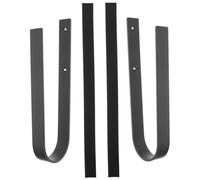 TOYANDONA Gancio Parete per Skateboard e Surfboard Supporto Stabile e Facile Installare Organizer per Attrezzature Come Longboard Snowboard e Colore Grigio Scuro con Protezione