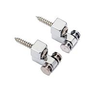 TOYANDONA Ge04 Supporto Per Albero Porta Corde A Rulli in Metallo Argentato Set Da 2 Pezzi Per Basso Elettrico