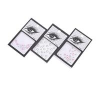 TOYANDONA Gemme per Viso Autoadesive 3 Set in Resina Forme Diverse per Decorazioni Facciali Festose per Day Of The Dead e Halloween Party