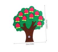 TOYANDONA Giocattolo Educativo Albero Frutta in Non Te per Anni Apprendimento Matematica Base Riconoscimento Numeri