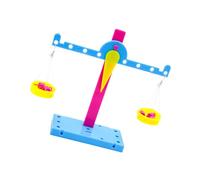 TOYANDONA Giocattolo Educativo Scala Bilancia Fai da Te con Leva per Esperimenti Scientifici Materiale Durevole per Sviluppo Creatività e Apprendimento Principi di Stabilità