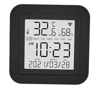 TOYANDONA Igrometro Multifunzione con Display Termometro e Ufficio Monitoraggio Temperatura e Umidità per Cameretta e Garage Controllo Facile e