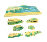 TOYANDONA Insegnare Modelli Topografici Terreno 3d Educativo Landform Per Dimostrazione Della Linea Contorni Linea Contorni Pvc