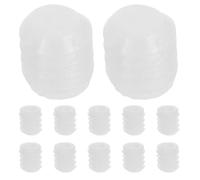 TOYANDONA Inserti per Viti Cerniera per Porte Armadi 100 Pezzi in Plastica Bianco con Proprietà Antiscivolo per Mobili e Cassetti