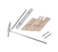 TOYANDONA Kalimba Note Strumenti Musicali Con Chiavi Acciaio Martello Di Accordatura e Viti Facile Assemblaggio Design Ergonomico Per Dita Sostituzione Per Kalimba Fai Da Te