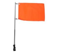 TOYANDONA Kit Asta portabandiera per Golf Cart con Punta Arrotondata e | Bandiera di sicurezza triangolare telescopica riflettente da 11,8x17,3 pollici per ATV, bicicletta, rimorchio, sedia a