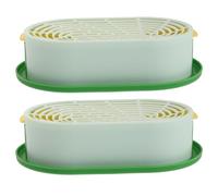 TOYANDONA Kit Coltivazione Vegetale Gatta 2 Pezzi Vaso Idroponico Riutilizzabile in Plastica per Uso Domestico e Interno, Coltivazione Senza Terreno per Gatti Tutto L'Anno