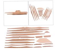 TOYANDONA Kit Di Rinforzo in Legno Di Abete Rosso Da 41 Pollici Per Chitarra Acustica 17 Pezzi Di Accessori Fai Da Te Per Liutaio Parti in Legno Per Strumenti Musicali