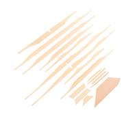 TOYANDONA Kit di Rinforzo in Legno di Abete Rosso per Chitarra Acustica 17 Pezzi Gs306 Beige Accessori Fai da Te per Liutai Parti per Chitarra 41 Pollici