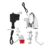 TOYANDONA Kit Luci Bicicletta Dinamico 6v 3w, Anteriore e Posteriore | Plastica, Pronto da Montare, senza Batterie, Morsetto, Fili e Accessori Inclusi