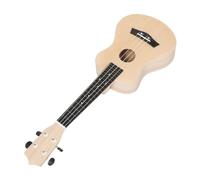 TOYANDONA Kit Montaggio Ukulele per Adulti Set Completo in Legno Non Verniciato con Cassa Rotonda per Suono Caldo e Apprendimento Manuale
