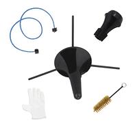 TOYANDONA Kit Pulizia Tromba 5 Pezzi Supporto Stabile, Spazzole Valvole, Sordina Silenziosa e Guanti Per Manutenzione Strumenti Musicali Adatto Per Esercitazioni e Cura Quotidiana