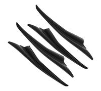 TOYANDONA Kit Spoiler Diffusore per Paraurti Auto Canard Aerodinamici in ABS Resistente Autoadesivo e Set 4 Pezzi per Modifica Carrozzeria e Protezione Paraurti Anteriore Adatto a