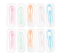 TOYANDONA Kit Strumenti per Lenti a Contatto per Viaggi e Vacanze per Lenti Rigide e Rgp 10 Pezzi con Pinzette in Plastica Abs e Stantuffo Aspiratore, Portatile e Delicato Colore Casuale