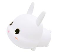 TOYANDONA Lampada da Notte Coniglietto in Silicone Ricaricabile, Luce Notturna Piccola per Cameretta, Decorazione Luminosa Portatile e Protettiva per Soggiorno e Comodino