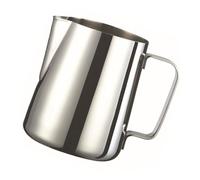 TOYANDONA Latte in Acciaio Inossidabile Spesso per Schiuma Ricca Compatibile con Montalatte Manuale e Facilmente Lavabile in Lavastoviglie Colore Argento 350ml