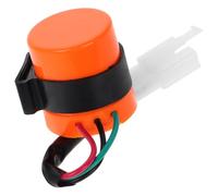 TOYANDONA LED Signal Flasher Electronic Relay 3 Pin per Motorcycle e ATV, Indicatore di Direzione ad Alta Luminosità in Plastico Arancione, Cicalino Frecce