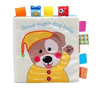 TOYANDONA Libro in Tessuto Per Bambini Libro Stropicciato Per Bambini Strumento Di Apprendimento Educativo Precoce Cucciolo Perfetto Per I Più Piccoli