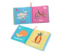TOYANDONA Libro Interattivo in Stoffa Per Bambini Veicoli Frutta Morbido E Masticabile Per Lora Del Bagnetto